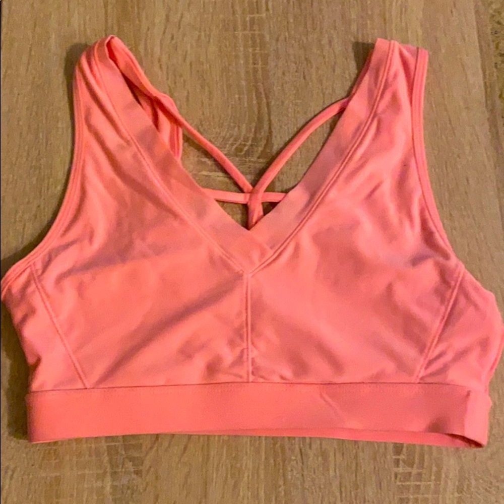 Athletic coral bra